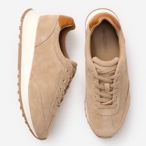 J. McLaughlin Agathe Suede Sneakers in Neutral- size 8